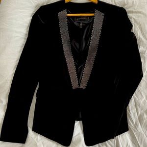 BCBG Blazer. Size Small. Black with beaded detail down the front.